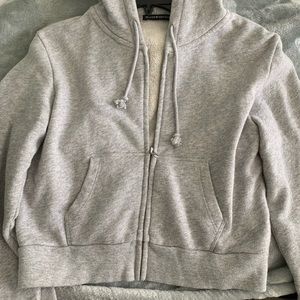 Brandy Melville cropped zip up jacket